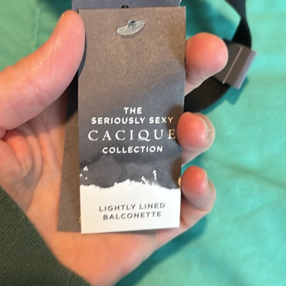 NWT Cacique Foil Shine Longline Balconette Bra, size 42 DDD - Picture 8 of 11